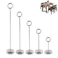 thumbnail image 2 of 4/6/8/10/12 Inch Table Number Holder Stand Place Card Holders Tabletop Menu Sign Recipe Clip Cardholder for Wedding Banquet Party Restaurants, 2 of 18