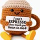 thumbnail image 3 of Typpkmm Funny Crochet Emotional Support Coffee Doll, 3 of 5