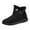 Black, variant on WEAIXIMIUNG Platform Boots for Women Fashion Couple Men Women Winter Water Proof Flat Zipper Keep Warm Snow Boots Comfortable Boots Shoes