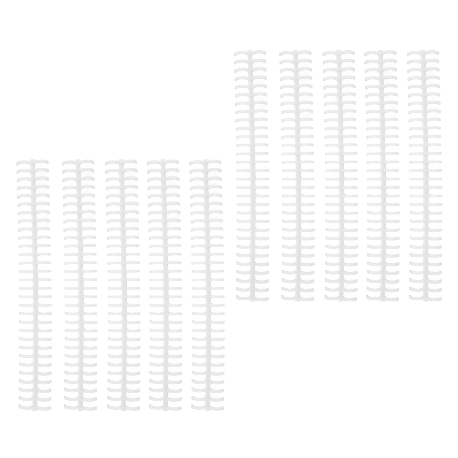 Binding Spines, Binding Combs 1/2in Plastic Strip Manual Bound For