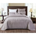 thumbnail image 5 of DaDa Bedding Whimsical Lavender Grey Cottage Soft Quilted Coverlet Bedspread Set (JHW866), 5 of 10