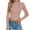 Pink, variant on Lenpel Sweaters for Women Lightweight Mock Neck Long Sleeve Side Button Slim Ribbed Knit Tops Soft Casual Pullover Sweaters(White,X-Large)