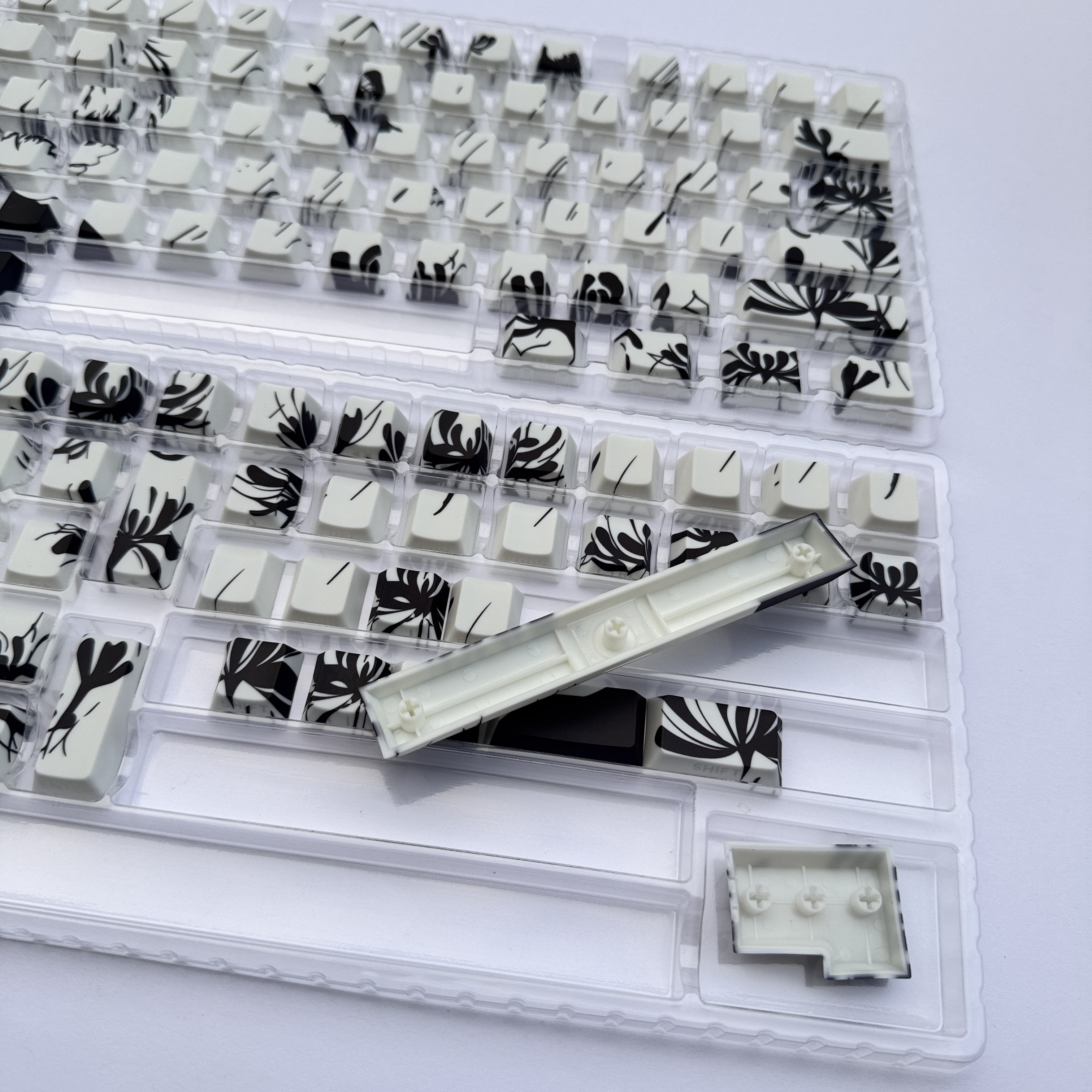 WenShao Tokyo Ghoul - Themed Keycap Set - Jinmu Yan Design | PBT Material with 5 - Sided Dye - Sublimation | Cherry - Profile, Side - Printed & Backlit | Compatible with MCHOSE Ace60