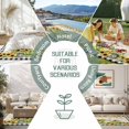 thumbnail image 6 of Sunflowers Outdoor Rug for Patio/Deck/Porch, Non-Slip Large Area Rug 4 x 6 Ft, Spring Farmhouse Vintage Truck Leaf Black Plaid Indoor Outdoor Rugs Washable Area Rugs, Camping Rug Carpet Runner, 6 of 8