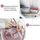 thumbnail image 5 of Bolso de pana para mujer, lavable y reutilizable, bolso de hombro grande, bolso de compras para la escuela, el trabajo, la playa y viajes., 5 of 5