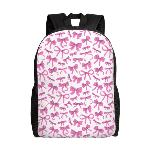 Fotbe Pink bows Mochila de Viaje para Laptop, Mochila Ejecutiva Delgada y Resistente 15.6"