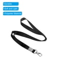 thumbnail image 4 of Uxcell 17" x 0.6" Neck Lanyards with Swivel Hook Clip for ID Badge Keys Black 5 Pack, 4 of 6