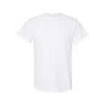 thumbnail image 3 of Gildan Men T-Shirts - White Short Sleeve Tee | 5.3 oz., 100% Heavy Cotton, Crew Neck Tees | Bulk Pack of 6, Size: L, 3 of 5