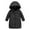 Black@GC@, variant on CONZONE Toddler Girls Padded Jacket Thick Warm Thermal Puffer Jacket Coat for Girl Solid Color Zip Up Winter Outerwear With Pocket