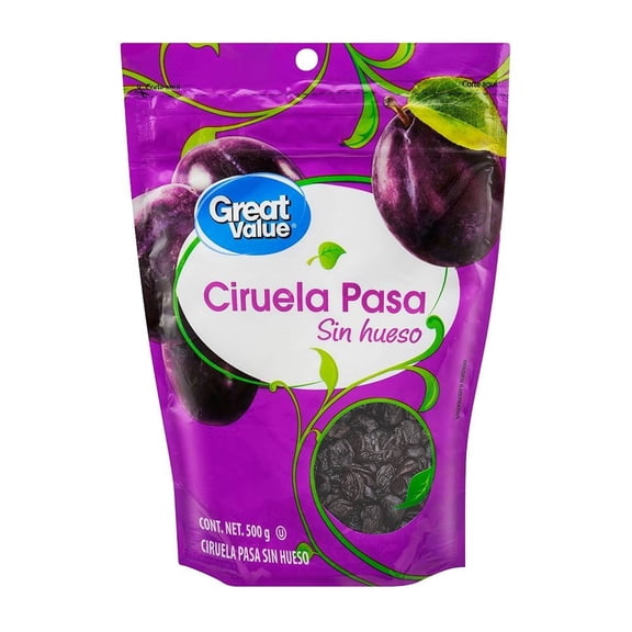 Ciruela pasa Great Value sin hueso 500 g