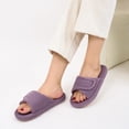 thumbnail image 6 of Ecetana Open Toe House Slippers for Women Memory Foam Bedroom Slippers Cozy Indoor House Shoes, 6 of 7