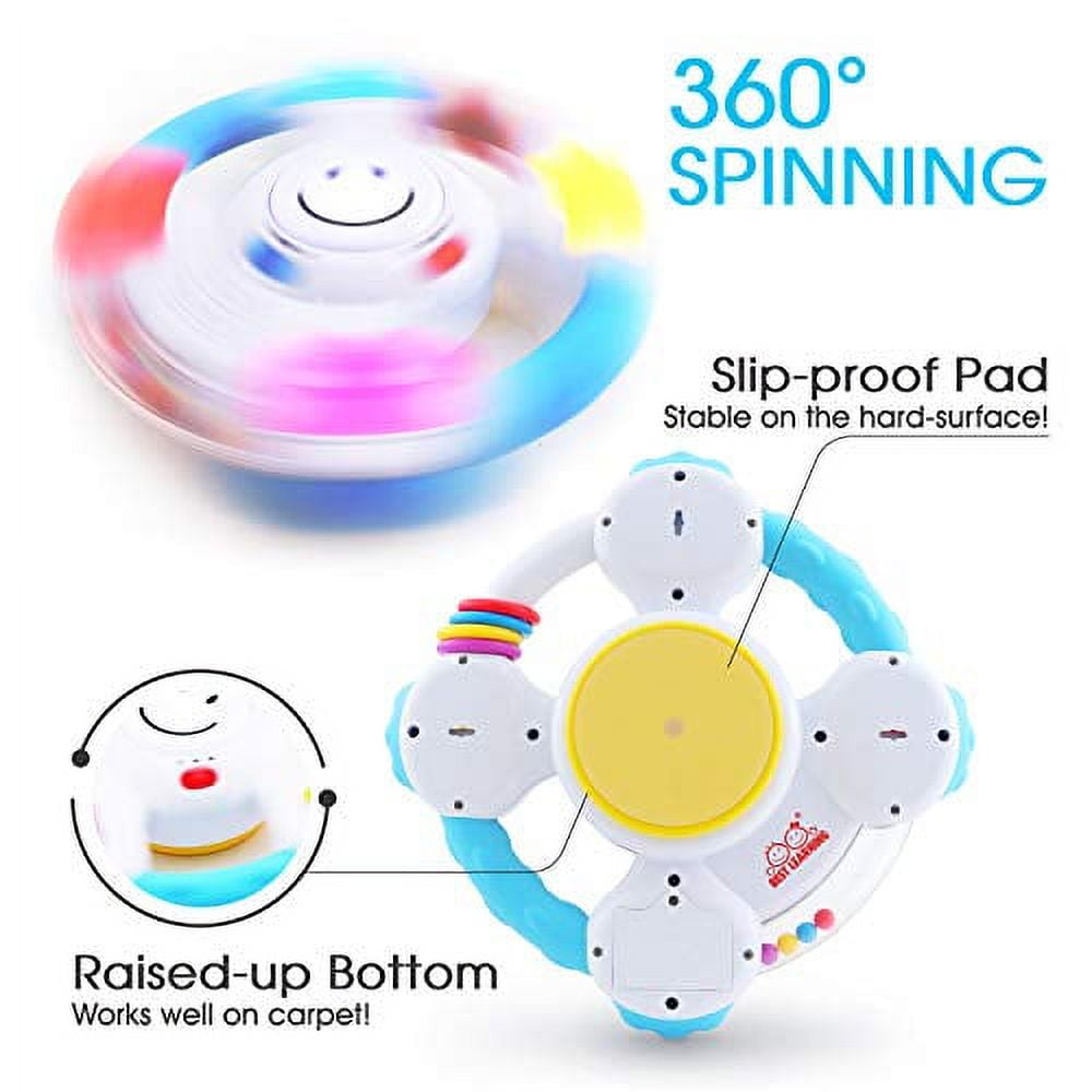 BEST LEARNING Sit and Spin Toys for Toddlers – Interactive Spin & Learn Steering Wheel for Kids Ages 1-3