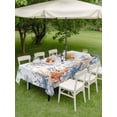 thumbnail image 4 of Outdoor Tablecloth with Umbrella Hole for Patio/Picnic/Party/Camping, Jellyfish Coastal Waterproof Table Cloth Rectangle Table Cover Washable, Summer Beach Coral Starfish Ocean (60"x 120"), 4 of 8
