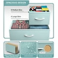 thumbnail image 4 of Sorbus Large Kids Bedroom Organization Closet Drawer Organizers, Aqua, 4 of 10