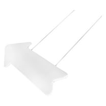 LULULION Durable White Plastic Yard Sign with Stake for Garden Decor and Outdoor Messages