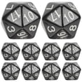 thumbnail image 1 of Shisuyan Black Acrylic 20 Sided Dice for Classroom Entertainment and Easy Math Learning 1.6 inches, 1 of 8