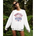 thumbnail image 6 of Baseball Mama Sweatshirt for Women  Vintage Game Day Baseball Mom Pullover White Sweatshirt Adult Large, 6 of 7