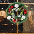 thumbnail image 4 of up to 70% off karymi Christmas Wreath Indoor and Outdoor Christmas Decoration Winter Wreath Christmas Flower and Golden Ball Christmas Wreath Christmas Decoration Pines Cones Mens Christmas Gifts, 4 of 6