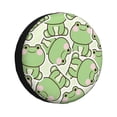 thumbnail image 1 of Fotbe Cute Frog Funda de Llanta de Repuesto con Estampado, Engrosada, Ajuste Universal para Jeep, Remolque, RV, SUV, Camión-16 inch, 1 of 6