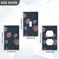 thumbnail image 7 of Yayeee Blank Wall Plate Cover 1-Gang 4.5"x2.7" Home Unused Decorative Outlet, Starry Fireworks Pattern, 7 of 7