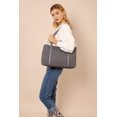 thumbnail image 2 of Tote Bag for Women Large Canvas Shoulder Purse for Travel Work Handbag Multi Pockets, 2 of 7