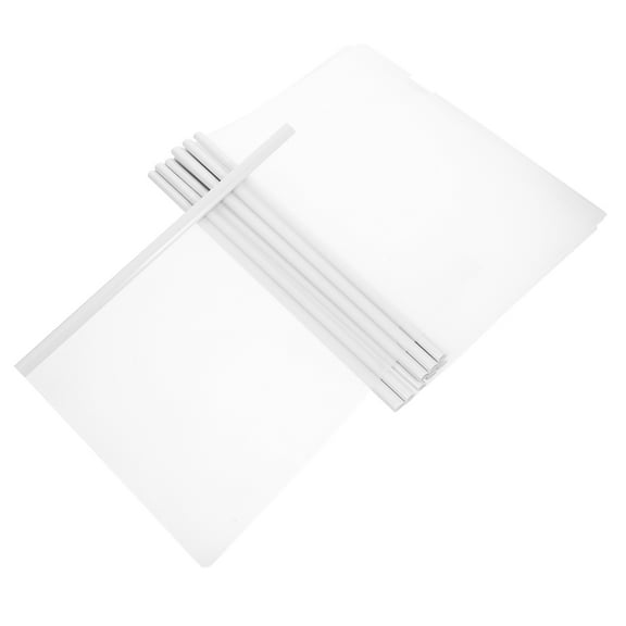 MLINS  10 Pcs Transparent Magazine Holder Utility Drawbar Book Cover Office