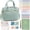 Green, variant on Bible Cover Case for Women, Large Bible Tote Bags Quilted Carrying Case with Shoulder Strap, Bible Study Supplies Journaling Kit, Christian Gift for Womenn (Blue)