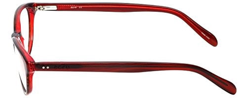 Ecru Designer Reading Glasses Daltrey in Red +3.25