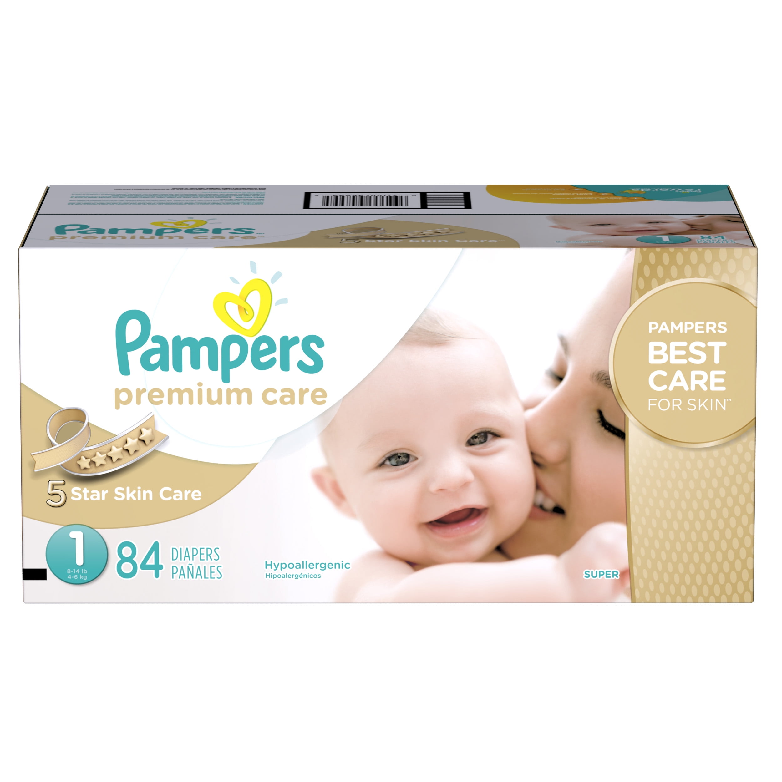 breng de actie Dag ontvangen Pampers Premium Care Newborn Diapers Size 1, 84 Ct - Walmart.com