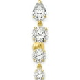 thumbnail image 2 of JbSPs Fine Designer 10k Yellow Gold 10k Tops Down W/4 Dangle Czs Belly Dangle (Length=28) (Width=5), 2 of 4