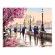 thumbnail image 1 of Pintura al óleo digital de River Side Street, sala de estar para el hogar, dormitorio, pintura en lienzo DIY montada en la pared Vogacara HA5642-00B, 1 of 6