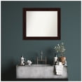 thumbnail image 4 of Amanti Art Custom Framed Wall and Bathroom Mirror (28.25 x 33.25 in.), Coffee Bean Brown Frame, 4 of 7