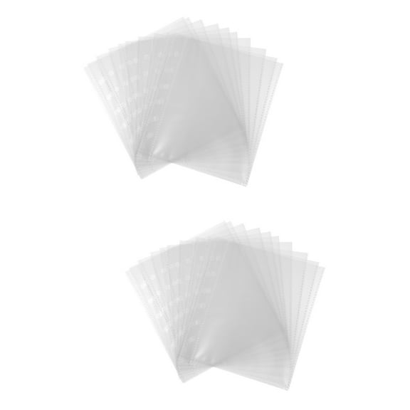 100 Pcs Scrapbook Supply Photo Album Pages Albums for 8x10 Photos Binder Accessory Refill