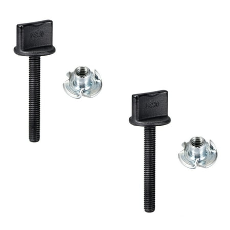 

M4 x 30mm Thumb Screw Bolt with T Nut Hand Driven Spade Nylon Plastic Screws Metric for RC Model Aircraft 2 Pcs