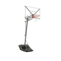 Silverback SBX 54" Backboard Portable Height-Adjustable Basketball Hoop Assembles in 90 Minutes