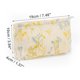 thumbnail image 2 of Bolsa de maquillaje portátil de bordado para mujeres Unique Bargains para actividades al aire libre, viaje, color beige y amarillo, algodón, tamaño S, 2 of 3