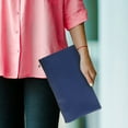 thumbnail image 2 of OULII 3Pcs Money Organizer Pouch in Dark Blue with Zipper for Secure Cash Keeping, 2 of 8