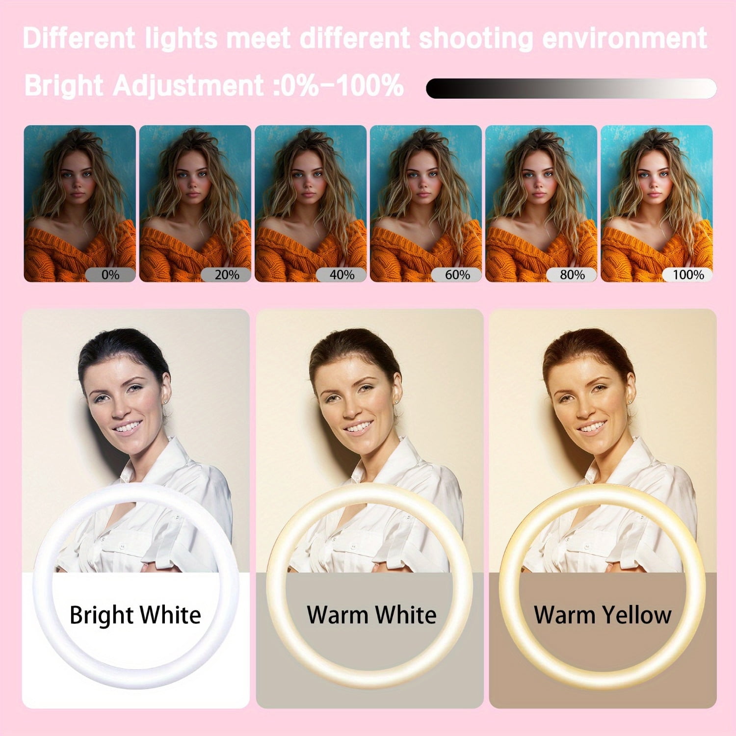 ZOMEI RGB Video Light Panel Lighting Kit, LED Bi Color Dimmable Portable Studio Light with 43" Stand, Lightweight Phone Light for Photography Video Recording Live Streaming(1pcs)