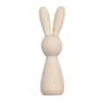 thumbnail image 1 of Easter Wooden Rabbit Doll DIY Craft Kit Unpainted Bunny Figurine Handmade Art Toy for Kids Party Decoration Painting Project, 1 of 8