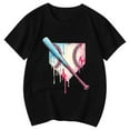 thumbnail image 4 of WOYY Toddler Girls Short Sleeve Graphic Tee Casual Active Crewneck T-Shirt, Sizes 3-13, 4 of 5