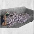 thumbnail image 5 of Hippie Soft Flannel Fleece Throw Blanket, Feathers with Geometric Motifs and Streaks, Cozy Plush for Indoor and Outdoor Use, 50" x 70", Baby Pink Plum, by Ambesonne, 5 of 5