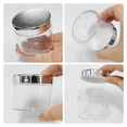 thumbnail image 4 of Beauticom 12 Jars High Quality 60 Gram/ML 2 Oz Thick Acrylic Sample Container Jars - BPA Free (Silver), 4 of 5