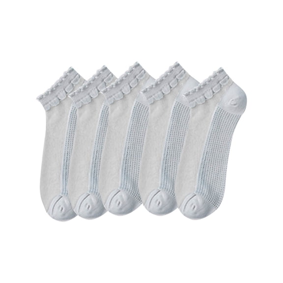 Cavosen Mens Non Slip Socks Stretch Cotton Plu Size No Show Low Cut Socks Cushioned Breathable Solid Socks 1Pair