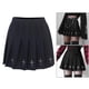 thumbnail image 3 of Una línea de mujeres Mini plisada Rock Gothic Lolita Short School Casual jinwen Mini faldas negras de cintura alta, 3 of 8