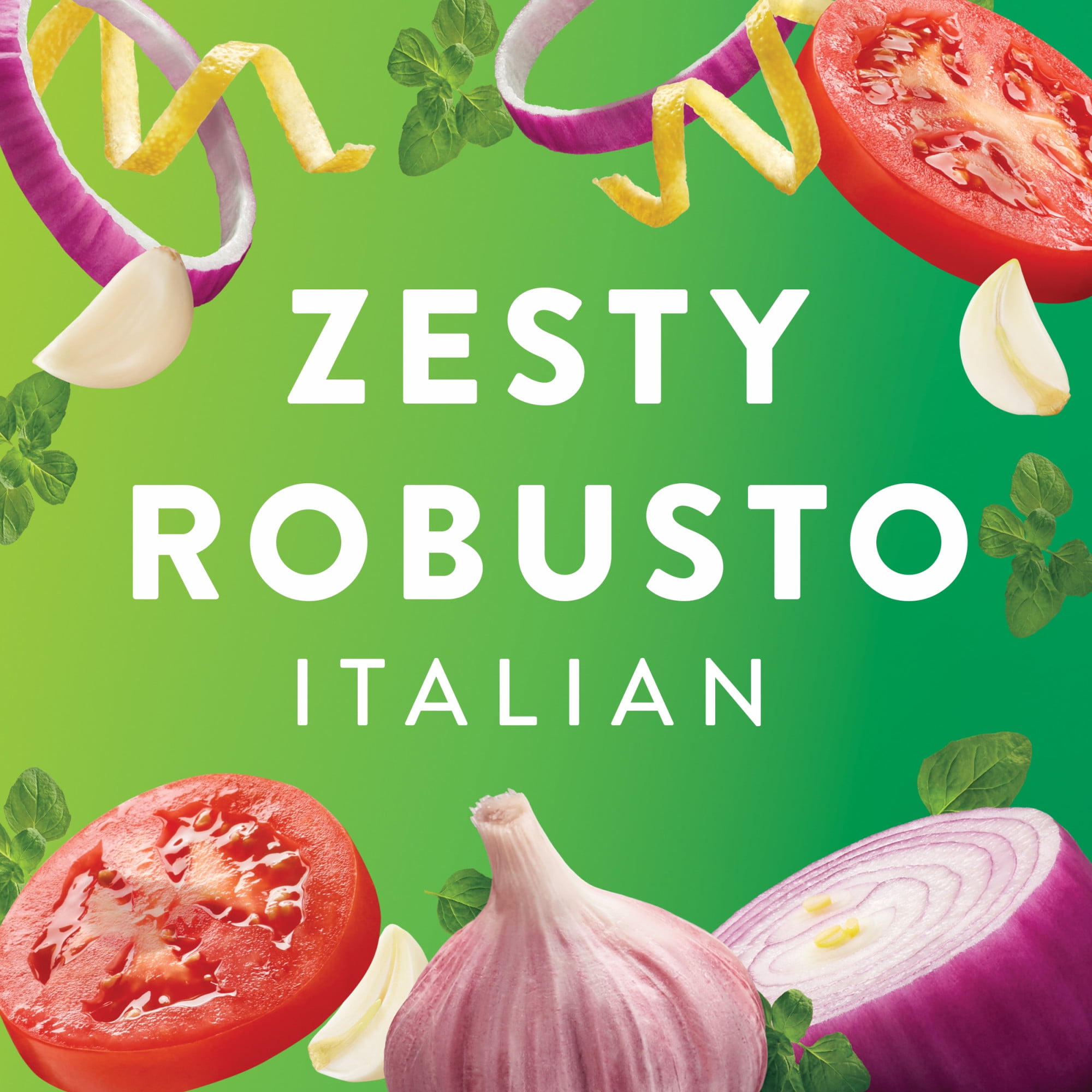 (6 pack) Wish-Bone Zesty Robusto Italian Salad Dressing, 15 fl oz
