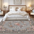 thumbnail image 2 of 6x9 Butterfly Print Washable Orange Area Rug for Living Room Dining Room Office Nursery Non-Slip & Stain Resistant Modern Indoor Large Carpet, Soft Cozy Low Pile Throw Rugs with Rubber Backing Grey, 2 of 8