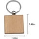 thumbnail image 2 of 30 Piezas Llaveros de Madera en Forma de Cuadrado en Blanco Llaveros de Madera DIY Etiquetas para Llaves Regalos DIY, 2 of 5