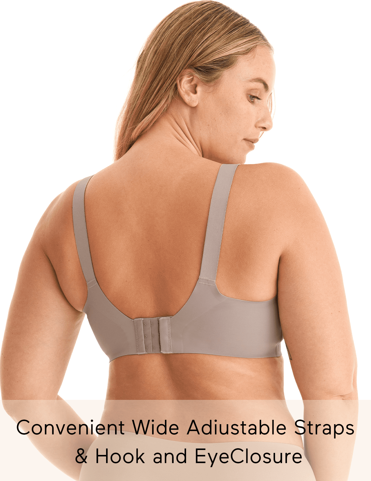 Momcozy Seamless Bra for Women, Wireless Invisible Support Bra, Comfortable Soft Adjustable, Light Curry