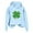 Light Blue, variant on xixinqiwan Women's St. Patrick's Day Hoodies,Womens St. Patrick's Day Clover Print Hoodie Casual Long Sleeve Sweatshirt Irish Shamrock Pullover Tops