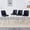 Black+Sliver*4, variant on JUFU Bar Stools Set of 4, Counter Height Bar Stools with Back, Modern Faux Leather Kitchen Island Chairs, 27" Black Metal Frame for Kitchen